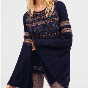 Free People Bell Sleeve Craft Time Sweater
